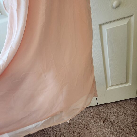 A New Day Light Pink Ruffled Sleeveless Midi Dress Size L NWT - Picture 13 of 14